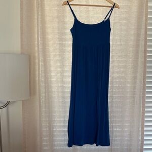 Old Navy Deep Blue Strappy Midi Dress